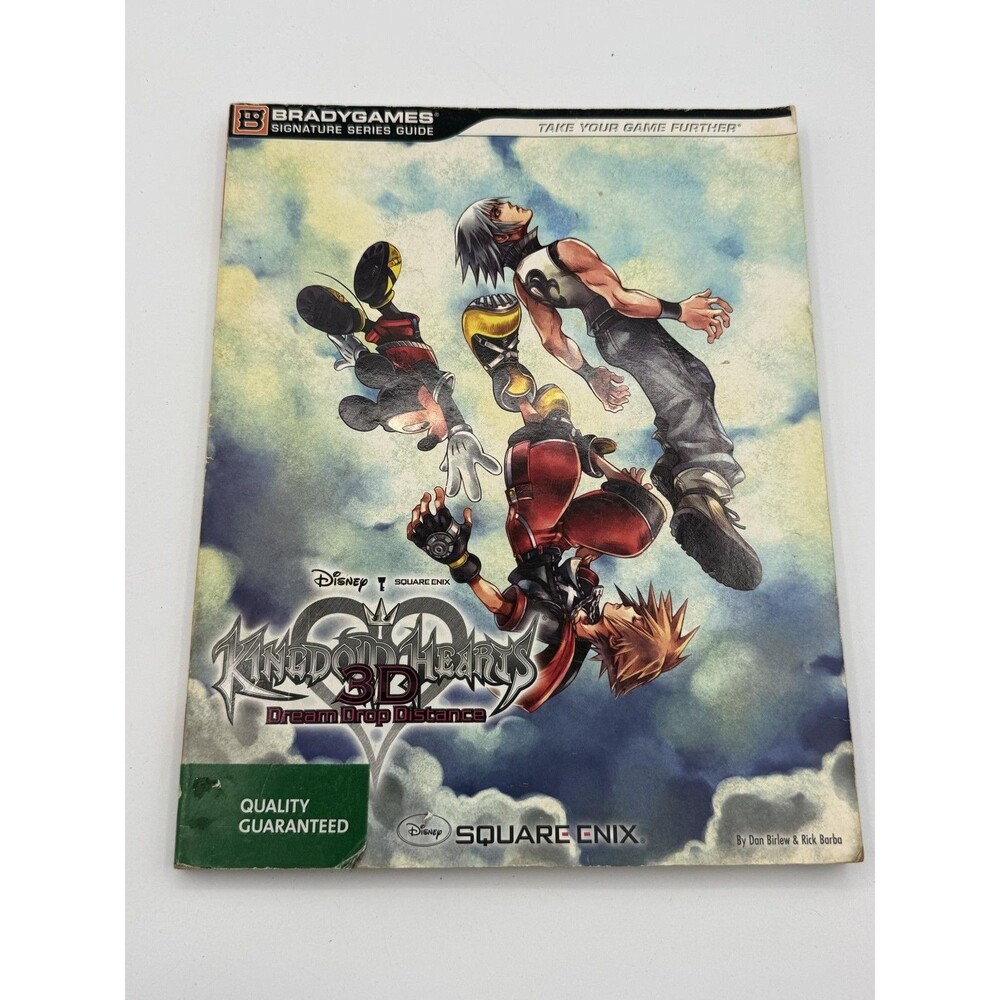 Kingdom Hearts 3D Dream Drop Distance BradyGames Strategy Guide Book Sora Riku